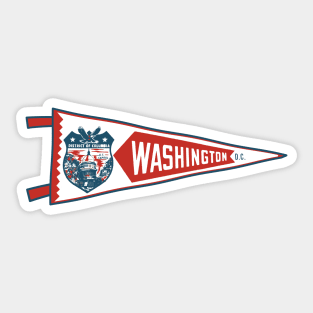 Washington D.C. Pennant Sticker